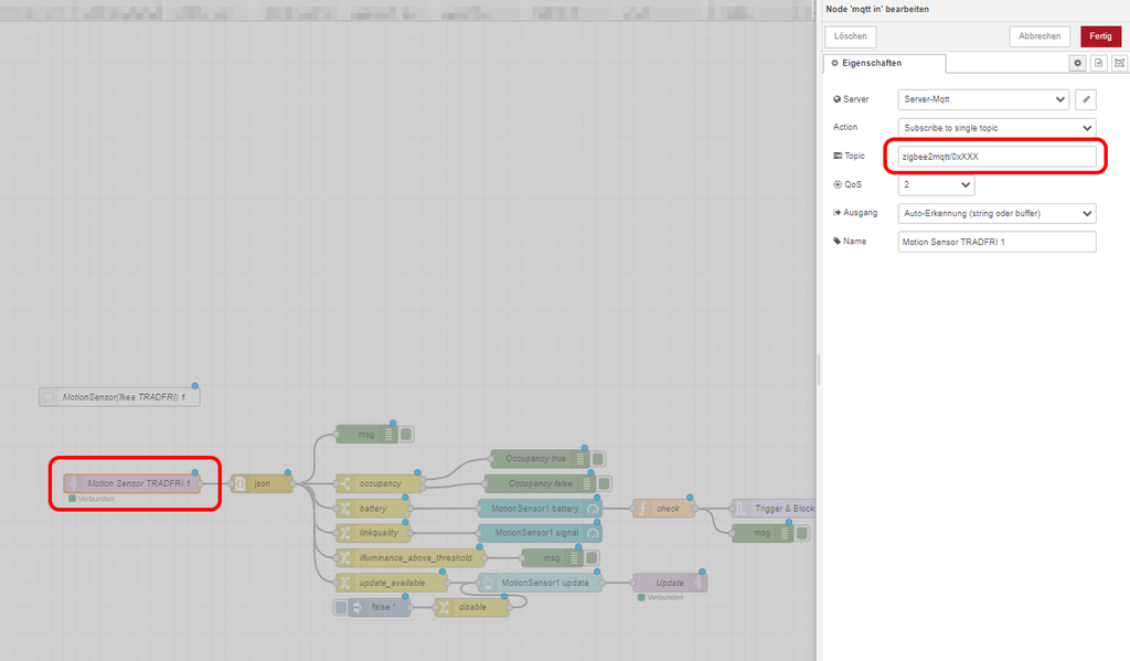 HowTo Include Zigbee Ikea TRADFRI Motion Detector E1525/E1745 in
